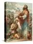 Samuel Anointing David King of Israel-English School-Stretched Canvas