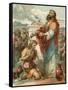 Samuel Anointing David King of Israel-English School-Framed Stretched Canvas