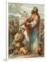 Samuel Anointing David King of Israel-English School-Framed Giclee Print