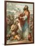 Samuel Anointing David King of Israel-English School-Framed Giclee Print