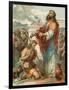 Samuel Anointing David King of Israel-English School-Framed Giclee Print