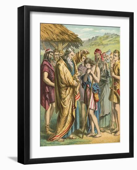 Samuel Anointing David King of Israel-null-Framed Giclee Print