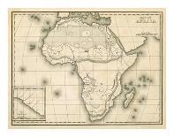 Map of Africa, c.1839-Samuel Augustus Mitchell-Art Print