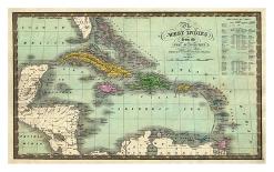 Map of South America, c.1839-Samuel Augustus Mitchell-Art Print