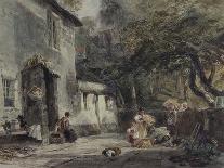 A Cottage in North Wales, with Figures-Samuel Austin-Giclee Print