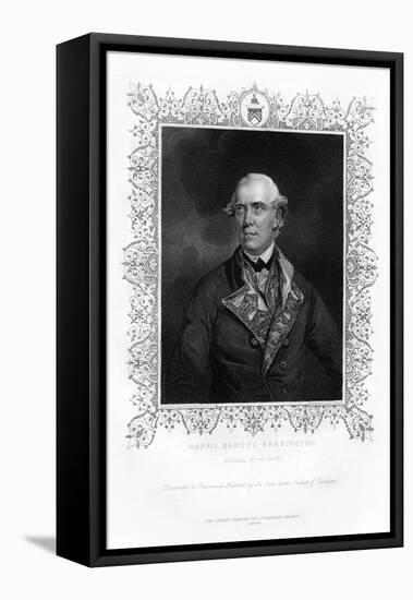 Samuel Barrington, British Admiral, 19th Century-Henry Thomas Ryall-Framed Stretched Canvas