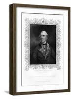 Samuel Barrington, British Admiral, 19th Century-Henry Thomas Ryall-Framed Giclee Print