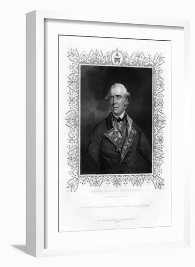 Samuel Barrington, British Admiral, 19th Century-Henry Thomas Ryall-Framed Giclee Print
