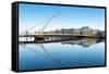 Samuel Beckett Bridge over the River Liffey, Dublin, County Dublin, Republic of Ireland, Europe-Chris Hepburn-Framed Stretched Canvas