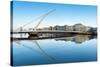 Samuel Beckett Bridge over the River Liffey, Dublin, County Dublin, Republic of Ireland, Europe-Chris Hepburn-Stretched Canvas
