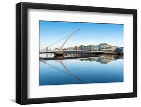 Samuel Beckett Bridge over the River Liffey, Dublin, County Dublin, Republic of Ireland, Europe-Chris Hepburn-Framed Photographic Print