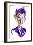 Samuel Beckett colour caricature-Neale Osborne-Framed Giclee Print