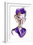 Samuel Beckett colour caricature-Neale Osborne-Framed Giclee Print