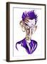 Samuel Beckett colour caricature-Neale Osborne-Framed Giclee Print