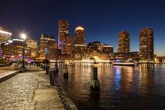 Boston Skyline from East Boston, Massachusetts-Samuel Borges-Framed Photographic Print