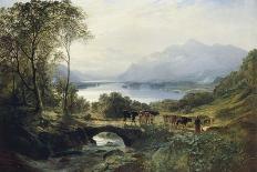 Fishing Party at Loch Achray, with a View of Ben Venue Beyond-Samuel Bough-Giclee Print