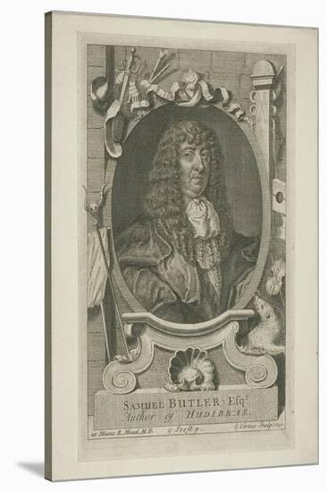 Samuel Butler in Wig and Robes, 1744-George Vertue-Stretched Canvas