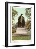 Samuel Chapin Statue, Springfield, Mass.-null-Framed Art Print