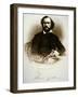 Samuel Colt Holding One of His Percussion Revolvers (Engraving)-American-Framed Giclee Print