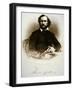 Samuel Colt Holding One of His Percussion Revolvers (Engraving)-American-Framed Giclee Print