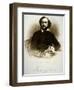 Samuel Colt Holding One of His Percussion Revolvers (Engraving)-American-Framed Premium Giclee Print
