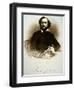 Samuel Colt Holding One of His Percussion Revolvers (Engraving)-American-Framed Giclee Print