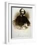Samuel Colt Holding One of His Percussion Revolvers (Engraving)-American-Framed Giclee Print