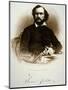 Samuel Colt Holding One of His Percussion Revolvers (Engraving)-American-Mounted Giclee Print