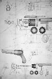 Original Plans for a Ten-chamber Revolver which Later Became the Six-chamber Patented in 1836-Samuel Colt-Stretched Canvas