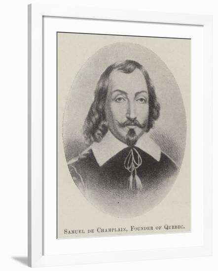 Samuel De Champlain, Founder of Quebec-null-Framed Giclee Print