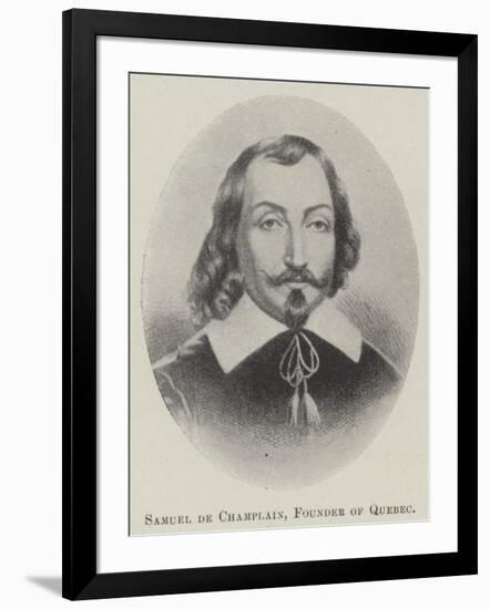 Samuel De Champlain, Founder of Quebec-null-Framed Giclee Print