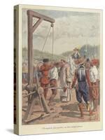 Samuel De Champlain Hanging a Conspirator, Canada, 17th Century-Louis Charles Bombled-Stretched Canvas