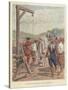 Samuel De Champlain Hanging a Conspirator, Canada, 17th Century-Louis Charles Bombled-Stretched Canvas