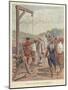 Samuel De Champlain Hanging a Conspirator, Canada, 17th Century-Louis Charles Bombled-Mounted Giclee Print