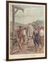 Samuel De Champlain Hanging a Conspirator, Canada, 17th Century-Louis Charles Bombled-Framed Giclee Print