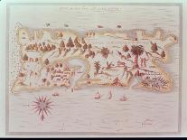 Map of the Island of Puerto Rico, 1599-Samuel de Champlain-Framed Stretched Canvas