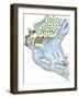 Samuel de Champlain's Fortified Camp at Quebec on the St. Lawrence River, c.1600-null-Framed Giclee Print