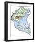 Samuel de Champlain's Fortified Camp at Quebec on the St. Lawrence River, c.1600-null-Framed Giclee Print