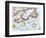 Samuel de Champlain's Map of the Gaspee and Gulf of the Saint Lawrence River, c.1632-null-Framed Giclee Print