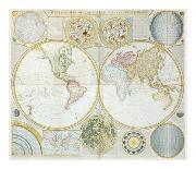 Composite: World or Terraqueous Globe, c.1787-Samuel Dunn-Framed Art Print