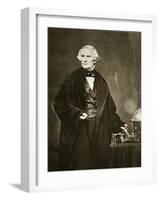 Samuel Finley Breese Morse at the Academy of Design in New York, 1841-Mathew Brady-Framed Giclee Print