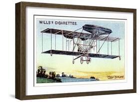 Samuel Franklin Cody , American-Born British Aviator, Flying Cody Biplane C1909-null-Framed Giclee Print