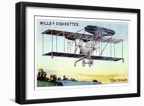 Samuel Franklin Cody , American-Born British Aviator, Flying Cody Biplane C1909-null-Framed Giclee Print