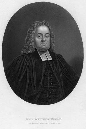 Matthew Henry (1662-171), English Biblical Commentator and Clergyman, 19th Century
