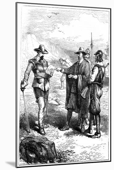 Samuel Gorton's Landing in America, C1636-Whymper-Mounted Giclee Print