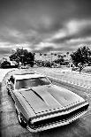 Â€˜66 Chevy Camaro Supersport with Dramatic Skies - Monochrome-Samuel Howell-Laminated Photographic Print