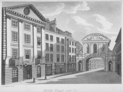 Gate House, Middle Temple, City of London, 1800