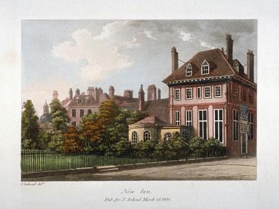 View of New Inn, Wych Street, Westminster, London, 1800