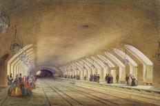 Baker Street Station, 1863 (W/C and Bodycolour with Pen and Ink on Paper)-Samuel John Hodson-Giclee Print
