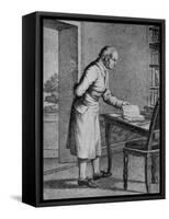 Samuel Johnson - drawing-Antoine Louis Francois Sergent-marceau-Framed Stretched Canvas